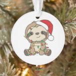 Sloth Christmas Winter Animaux Slots<br><div class="desc">Le paresseux à Noël avec des lumières de fées. Animaux amusants avec des cadeaux et de la neige pour les vacances. Un doux salut de Noël. Les fentes sont des animaux mignons et parfaits pour Noël.</div>