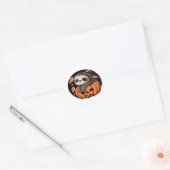 Sloth citrouille Halloween autocollant Surdimensio (Enveloppe)