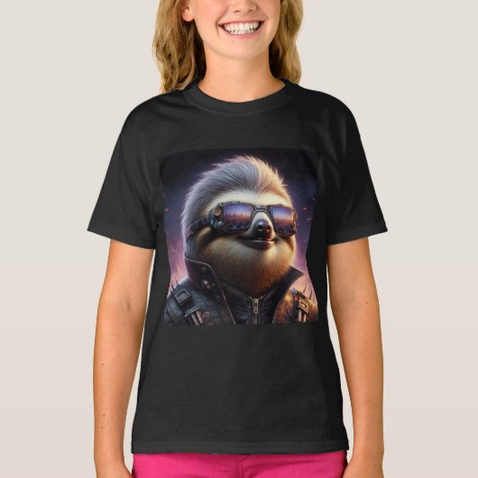 Sloth Cyberpunk T-shirt (Voorkant)