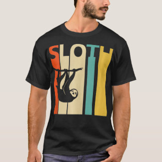 Sloth Dier Minimalistische Vintage T-shirt