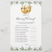 Sloth Dieren Baby shower Wat draagt mama (Voorkant)