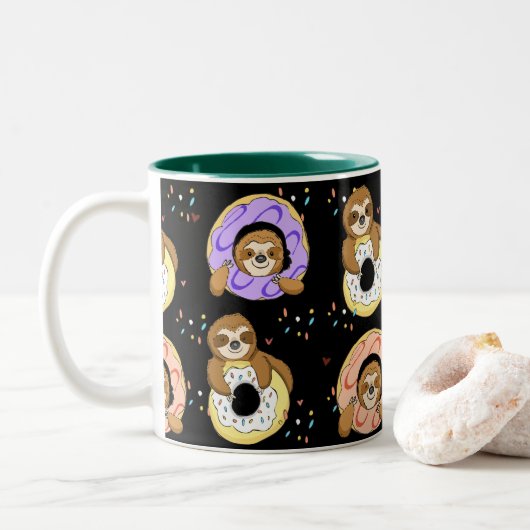 Sloth Donut Love Coffee Mok (Met donut)