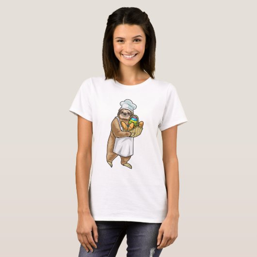 Sloth Easter Baker T-shirt (Voorkant volledig)