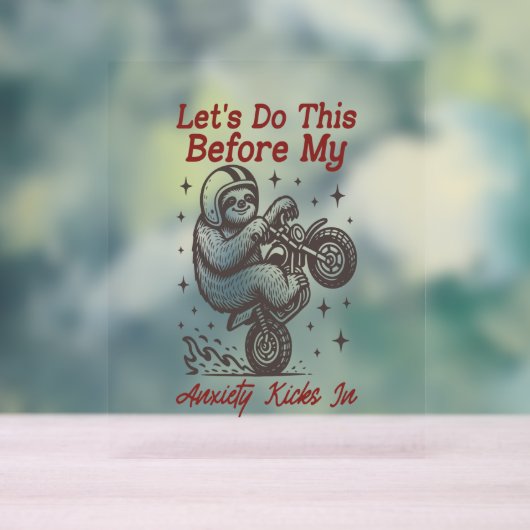 Sloth Faisons ça avant que mon anxiété ne s'instal (Neutre)