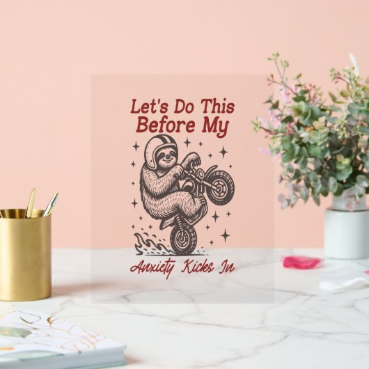 Sloth Faisons ça avant que mon anxiété ne s'instal (Mariage)