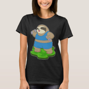 Sloth Fitness Dumbbell T-shirt