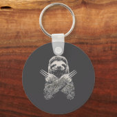 Sloth Funny Costume Gift For Lazy S  Sleutelhanger (Voorkant)