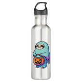 Sloth Ghost Halloween Oversized T-shirt Waterfles (Voorkant)