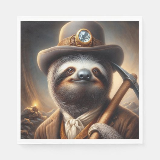 Sloth Gold Miner Servet (Voorkant)