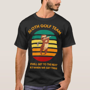 Sloth Golf Team Slow Golfers Grappige Golf Fans T-shirt