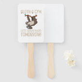 Sloth gym Laat hard trainen Morgen Handwaaier (Voorkant en achterkant)