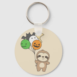 Sloth Halloween ballonnen Kinder Cute Animals Keyc Sleutelhanger