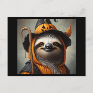 Sloth Halloween Briefkaart