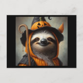 Sloth Halloween Briefkaart (Voorkant)