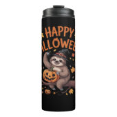 Sloth Halloween Day Oversized T-Shirt Thermosbeker (Voorkant)