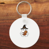 Sloth Halloween Ghost Witch Hat Animal Lovers Boys Sleutelhanger (Voorkant)