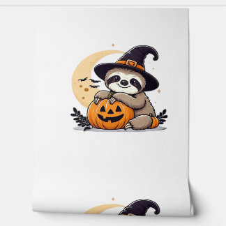 Sloth Halloween Motif Cute Classic T-Shirt Behang