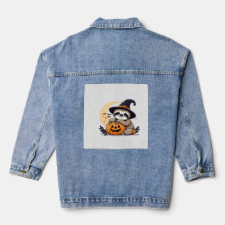 Sloth Halloween Motif Cute Classic T-Shirt Denim Jacket