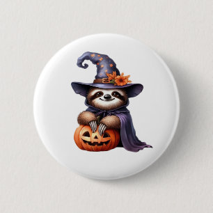 Sloth Halloween Pirate Kinder Vrouwen Mannen Sloth Ronde Button 5,7 Cm
