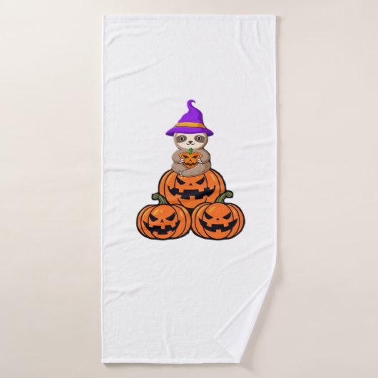 Sloth Halloween Premium T-Shirt Badhanddoek (Badhanddoek)