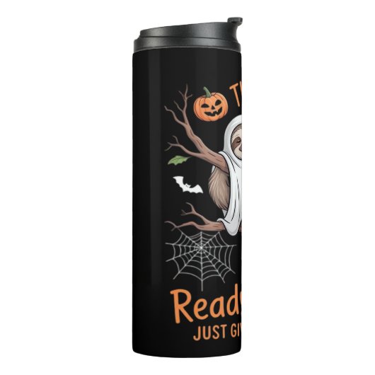 Sloth Halloween Sloths Cute Bat Vampire Essential Thermosbeker (Gedraaid links)