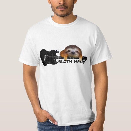 Sloth Hand Guitarist T-Shirt (Voorkant)