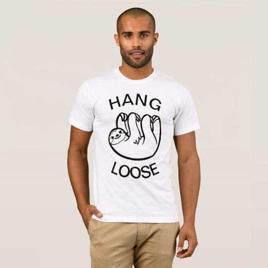 Sloth Hang Loose T-shirt (Voorkant volledig)