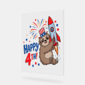 Sloth Happy 4th Rocket Fireworks USA (Angle)