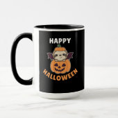 Sloth Happy Halloween Pumpkin Bat Costume Mok (Links)