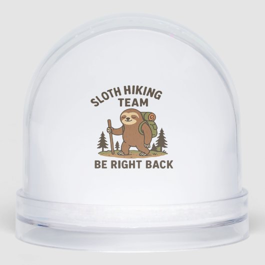 Sloth Hiking Team � Be Right Back Funny Sloth T-S (Avant)