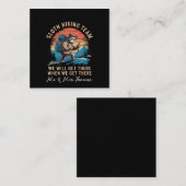 Sloth Hiking Team dat we zullen krijgen als we er Vierkante Visitekaartje (Voorkant / Achterkant)