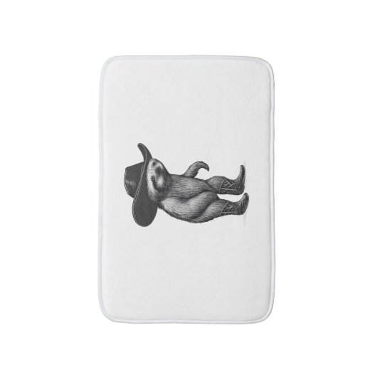 Sloth Howdy Sloth Badmat (Voorkant Verticaal)