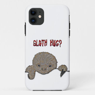 Sloth Hug-Baby sleuf iPhone 11 Hoesje