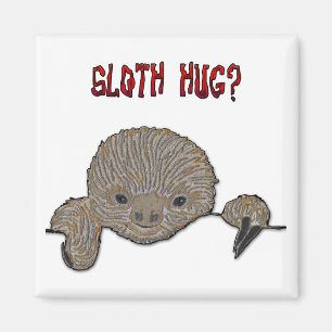 Sloth Hug-Baby sleuf Magneet