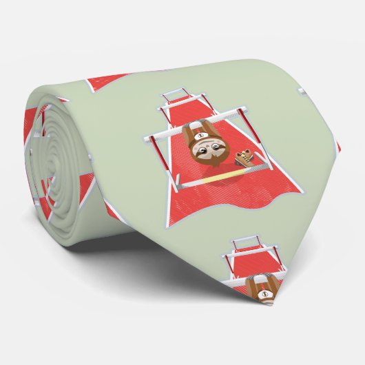 Sloth Hurdles race atletiek Stropdas (Opgerold)