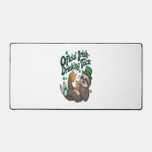 Sloth Irish Drink St Patrick's Day Bureaumat (Voorkant)