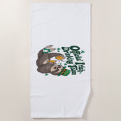 Sloth Irish Drink St Patrick's Day Strandlaken (Voorkant)