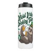 Sloth Irish Drink St Patrick's Day Thermosbeker (Voorkant)