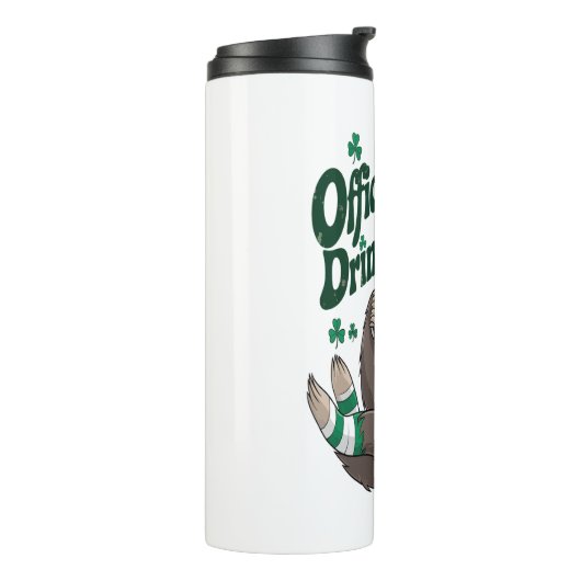 Sloth Irish Drink St Patrick's Day Thermosbeker (Gedraaid links)