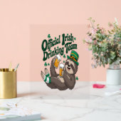 Sloth Irish Drinking St Patrick's Day (Mariage)