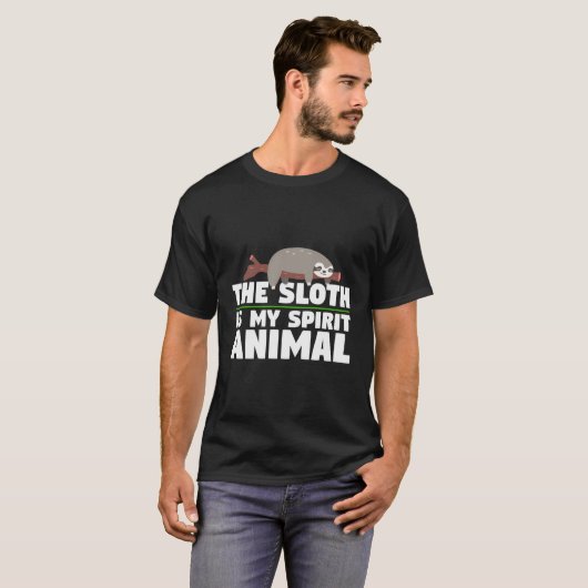 Sloth is mijn geest dier geschenk t-shirt (Voorkant volledig)