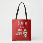 Sloth is mijn geest. Funny, Nerdy Gift Tote Bag (Voorkant)