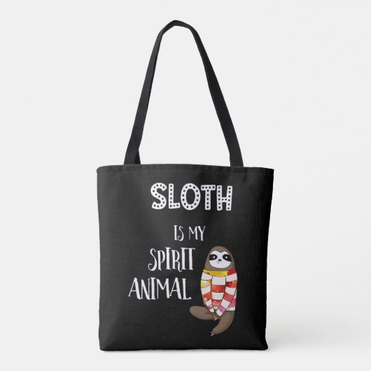 Sloth is mijn geest. Funny, Nerdy Gift Tote Bag (Achterkant)