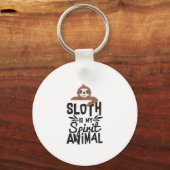 Sloth is m'n dunne diertje grappige Sleutelhanger (Voorkant)