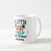 Sloth Is My Spirit Animal - Cute Coffee Mug (Devant droit)