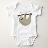 Sloth 'Just Chillin' Baby Creeper Romper (Voorkant)