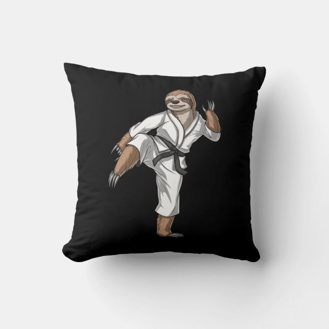 Sloth Karate Kussen (Voorkant)