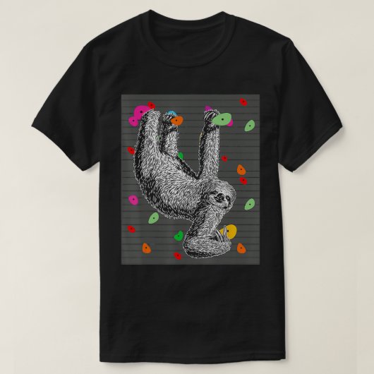 Sloth klimmen TShirt (Design voorkant)