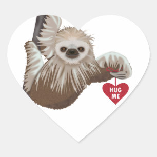 Sloth knuffel me Stickers