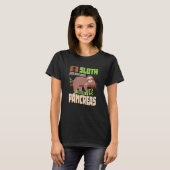 Sloth lazy Pancreas T1D Diabetes T-shirt (Voorkant volledig)